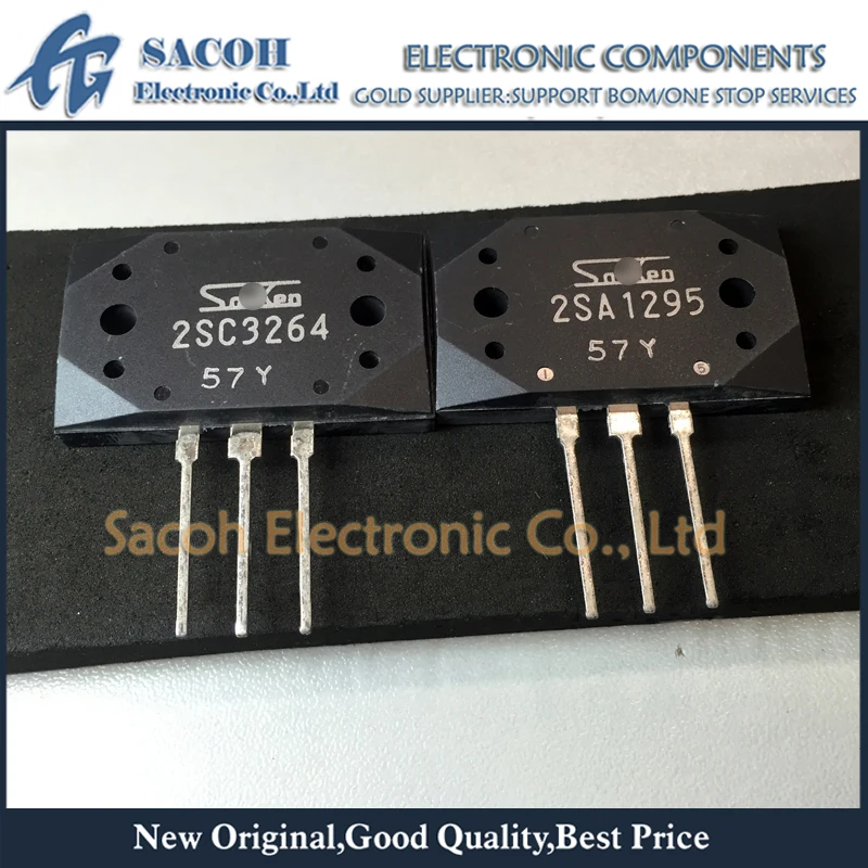 Free Shipping 5Pairs 2SA1295 + 2SC3264 MT-200 Silicon NPN + PNP Audio amplifier transistor
Free Shipping 5Pairs 2SA1295 + 2SC3264 MT-200 Silicon NPN + PNP Audio amplifier transistor