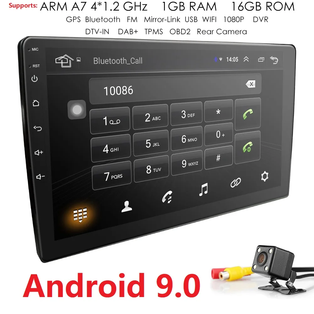 Ossuret 2 Din Car Radio 9 inch Touch Android 9.0 Radio Player Subwoofer Multimedia Autoradio GPS Mirrorlink Bluetooth RearCamera
Ossuret 2 Din Car Radio 9 inch Touch Android 9.0 Radio Player Subwoofer Multimedia Autoradio GPS Mirrorlink Bluetooth RearCamera