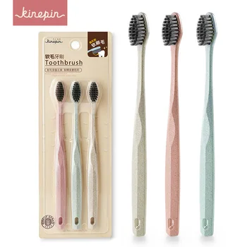 HOT KINEPIN 3pcs Friendly Wheat Straw Toothbrush Tooth Cleaning Soft Slim Tip Binchotan Charcoal Bristle Brush Adult Teeth Brush
HOT KINEPIN 3pcs Friendly Wheat Straw Toothbrush Tooth Cleaning Soft Slim Tip Binchotan Charcoal Bristle Brush Adult Teeth Brush