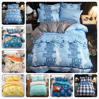 4pcs Set Bedlinens Bedspreads Boy Girl Studnet 1.5m 1.8m 2m Twin Double Single Size Bed Sheet Duvet Pillowcase School Bedclothes
4pcs Set Bedlinens Bedspreads Boy Girl Studnet 1.5m 1.8m 2m Twin Double Single Size Bed Sheet Duvet Pillowcase School Bedclothes