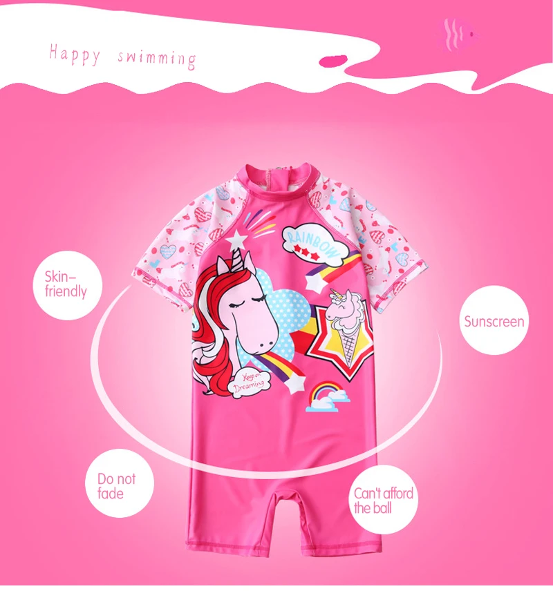 Baby Girl Swimwear One Pieces Bikini Children's Swimming Suits Rainbow Girls Princess Swimming Sunscreen Suit Kids Tankini 2019_02.jpg