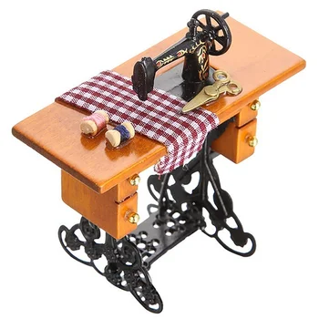 Best Sale Retro Dollhouse Miniature Furniture Sewing ine with Accessory Wood Metal
Best Sale Retro Dollhouse Miniature Furniture Sewing ine with Accessory Wood Metal