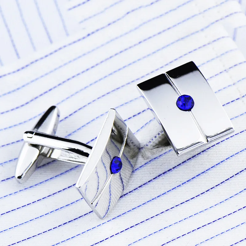 Bridegroom Wedding Party Business Men French Shirts Cuff Links Royal Blue Crystal Cufflinks Silvery Cufflink With Gift Bag
Bridegroom Wedding Party Business Men French Shirts Cuff Links Royal Blue Crystal Cufflinks Silvery Cufflink With Gift Bag