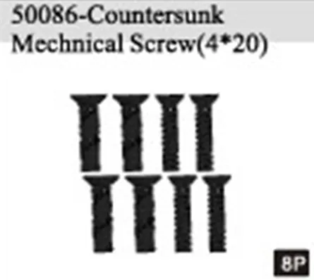 HSP part 50086 Countersunk Mechincal Screw (4*20mm) x8P For 1/5th gas Buggy Car 94050/ 94051
HSP part 50086 Countersunk Mechincal Screw (4*20mm) x8P For 1/5th gas Buggy Car 94050/ 94051