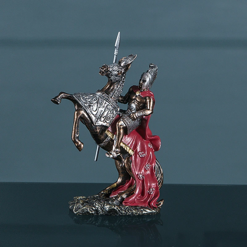 Hero of Sparta Statues Car Decor Retro Horse and Spartan Warrior Miniatures Home Decoration Accessories for Living Room
Hero of Sparta Statues Car Decor Retro Horse and Spartan Warrior Miniatures Home Decoration Accessories for Living Room