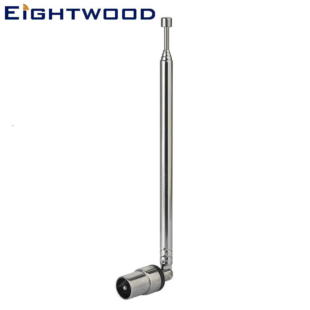 Eightwood PAL Plug Male Connector Television DAB DAB+ FM AM DVB-T DVB-T2 TV Tuner Antenna 6 Section Telescopic Aerial Antenna
Eightwood PAL Plug Male Connector Television DAB DAB+ FM AM DVB-T DVB-T2 TV Tuner Antenna 6 Section Telescopic Aerial Antenna