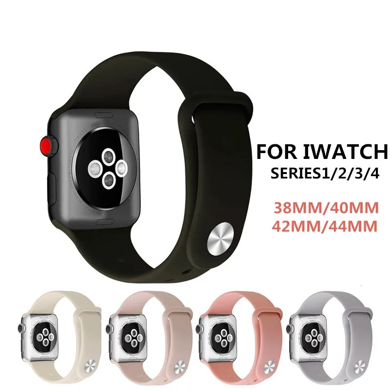 Soft Silicone Strap 40mm 44mm for Apple Watch Band 4 Sports Replacement Straps for IWatch Series 1 2 3 4 Wrist Bands 38mm 42mm
Soft Silicone Strap 40mm 44mm for Apple Watch Band 4 Sports Replacement Straps for IWatch Series 1 2 3 4 Wrist Bands 38mm 42mm