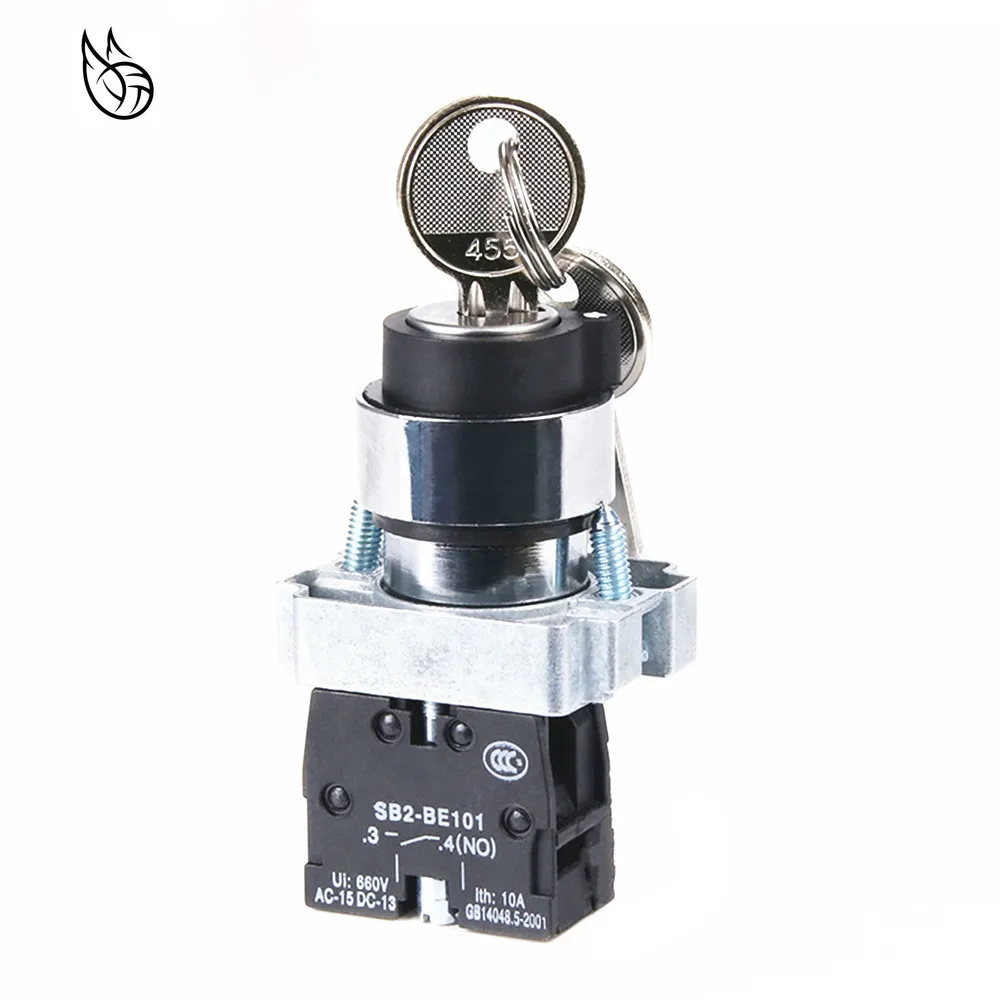 XB2-BG21 21C Two Position Maintained Selector Rotary Self-locking with Key Push Button Switch 10A 1NO 22mm
XB2-BG21 21C Two Position Maintained Selector Rotary Self-locking with Key Push Button Switch 10A 1NO 22mm