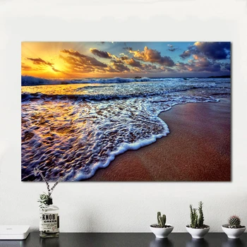 HDARTISAN Wall Art Pictures For Living Room Canvas Art Sunset Beach Sand Ocean Coast Sea Landscape Painting Home Decor No Frame
HDARTISAN Wall Art Pictures For Living Room Canvas Art Sunset Beach Sand Ocean Coast Sea Landscape Painting Home Decor No Frame