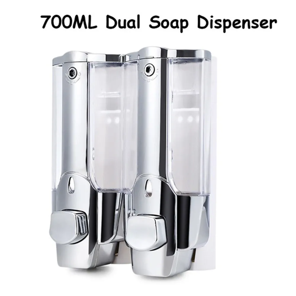 Wall Mount Liquid Soap Dispenser 700ML Dual Head Shower Bath Washing Lotion Soap Shampoo Dispenser d90326
Wall Mount Liquid Soap Dispenser 700ML Dual Head Shower Bath Washing Lotion Soap Shampoo Dispenser d90326