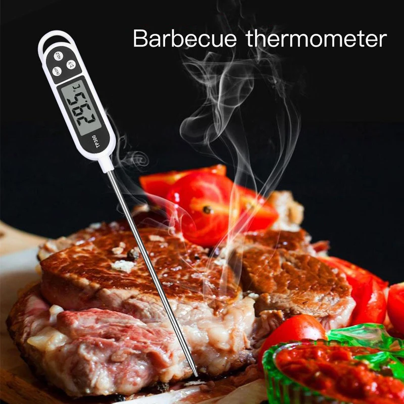 Anpro Electronic Food Thermometer Cooking Food BBQ Probe Thermometer Milk Measurement Oven Barbecue Meat LCD Digital Thermometer