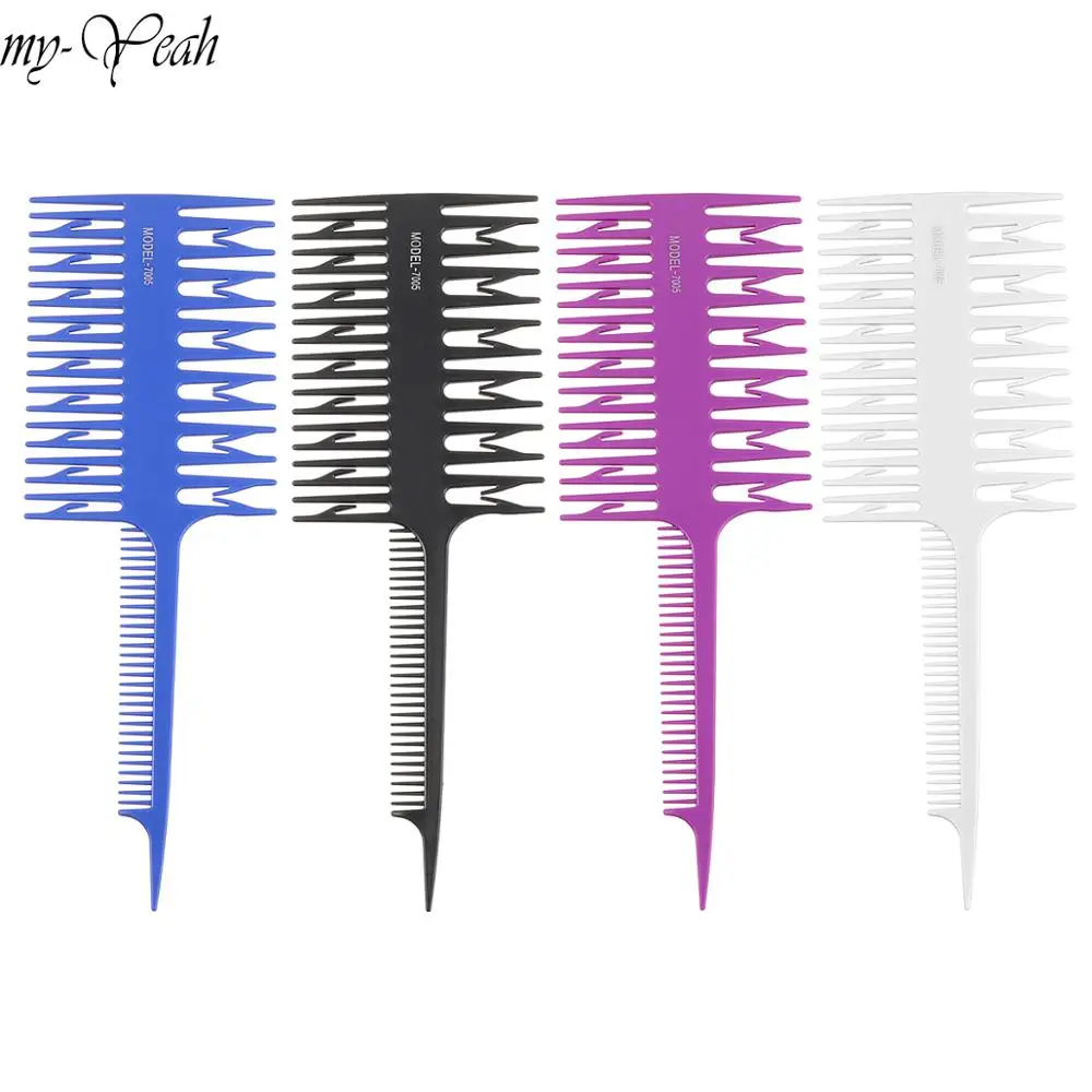 Pro Salon Hair Dye Comb Fish Bone Shape Dyeing Sectioning Highlighting Comb Tinting Coloring Hairbrush Barber Hairdressing Tool 
Pro Salon Hair Dye Comb Fish Bone Shape Dyeing Sectioning Highlighting Comb Tinting Coloring Hairbrush Barber Hairdressing Tool