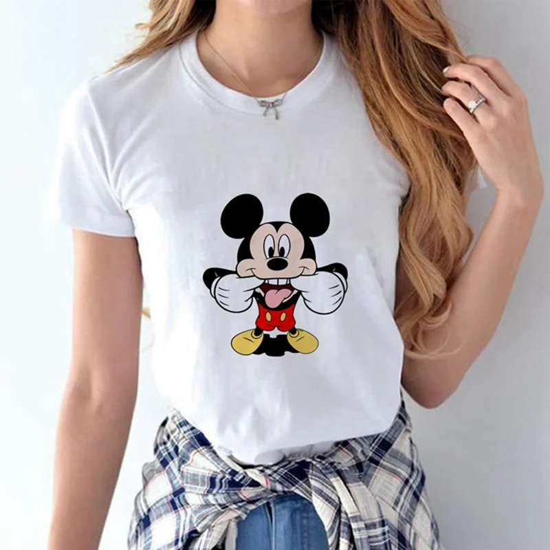 Cute cartoon Mouse Funny face pattern Summer Modal Women's T-shirt White Short-sleeved Shirt Casual Harajuku T-shirt
Cute cartoon Mouse Funny face pattern Summer Modal Women's T-shirt White Short-sleeved Shirt Casual Harajuku T-shirt