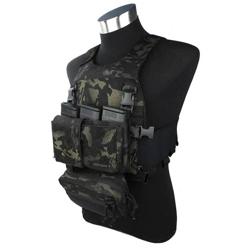 Outdoor TMC Lightweight Multicam Black Tactical Vest FSK Plate Carrier with SS Front Chest Rig set
Outdoor TMC Lightweight Multicam Black Tactical Vest FSK Plate Carrier with SS Front Chest Rig set