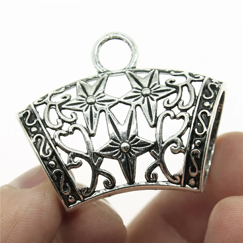 WYSIWYG 2pcs 43x36x23mm Star Scarf Bail Beads Fit For Jewelry Making DIY Antique Silver Scarf Bail Beads Charm Scarf Buckle
WYSIWYG 2pcs 43x36x23mm Star Scarf Bail Beads Fit For Jewelry Making DIY Antique Silver Scarf Bail Beads Charm Scarf Buckle