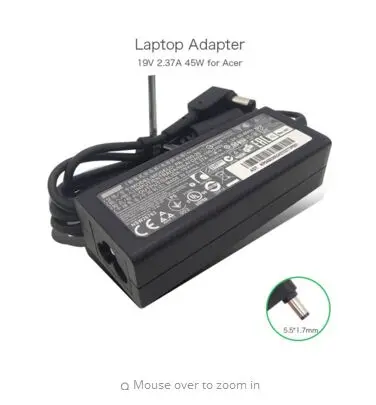 19V 2.37A 45W 5.5*1.7mm Laptop AC Adapter for ACER 13-045N2A A045R021L ADP-45HE B PA-1450-26 Power Supply Charger
19V 2.37A 45W 5.5*1.7mm Laptop AC Adapter for ACER 13-045N2A A045R021L ADP-45HE B PA-1450-26 Power Supply Charger