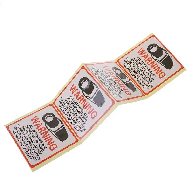 8PCS Warning Stickers SECURITY CAMERA IN USE Self-adhensive Safety Label Signs Decal HM
8PCS Warning Stickers SECURITY CAMERA IN USE Self-adhensive Safety Label Signs Decal HM