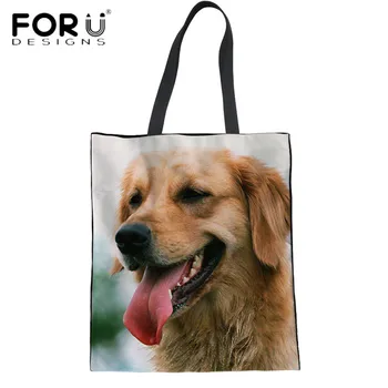 FORUDESIGNS Casual Linen Tote Bags for Women Fashion 3D Animal Golden Retriever Durable Storage Bag Students Girls Canvas Bolsa
FORUDESIGNS Casual Linen Tote Bags for Women Fashion 3D Animal Golden Retriever Durable Storage Bag Students Girls Canvas Bolsa