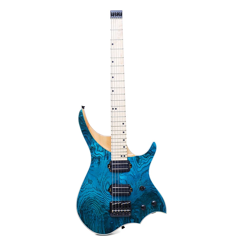 New Arrival 24 Frets Electric Guitar Blue ASH Wood Solid Flame Maple Neck Fingerboard
New Arrival 24 Frets Electric Guitar Blue ASH Wood Solid Flame Maple Neck Fingerboard