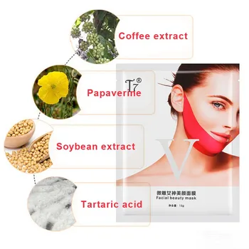 V-Shape Facial Mask Lifting Firming Skin Create V-Shape Face Moisturizing Slimming Chin Mask A Piece of Red Tight and Lifting
V-Shape Facial Mask Lifting Firming Skin Create V-Shape Face Moisturizing Slimming Chin Mask A Piece of Red Tight and Lifting