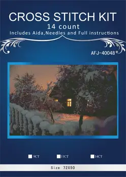 oneroom Snow night house Embroidery Crafts Needlework 14CT Unprinted Arts Cross Stitch Kits DMC DIY Quality
oneroom Snow night house Embroidery Crafts Needlework 14CT Unprinted Arts Cross Stitch Kits DMC DIY Quality