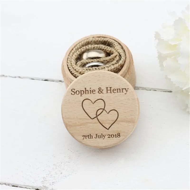 Rustic Custom Wedding Ring Box Personalized Wedding Engagement Wooden Ring Bearer Box Romantic Party Ring Holder Supplies
Rustic Custom Wedding Ring Box Personalized Wedding Engagement Wooden Ring Bearer Box Romantic Party Ring Holder Supplies