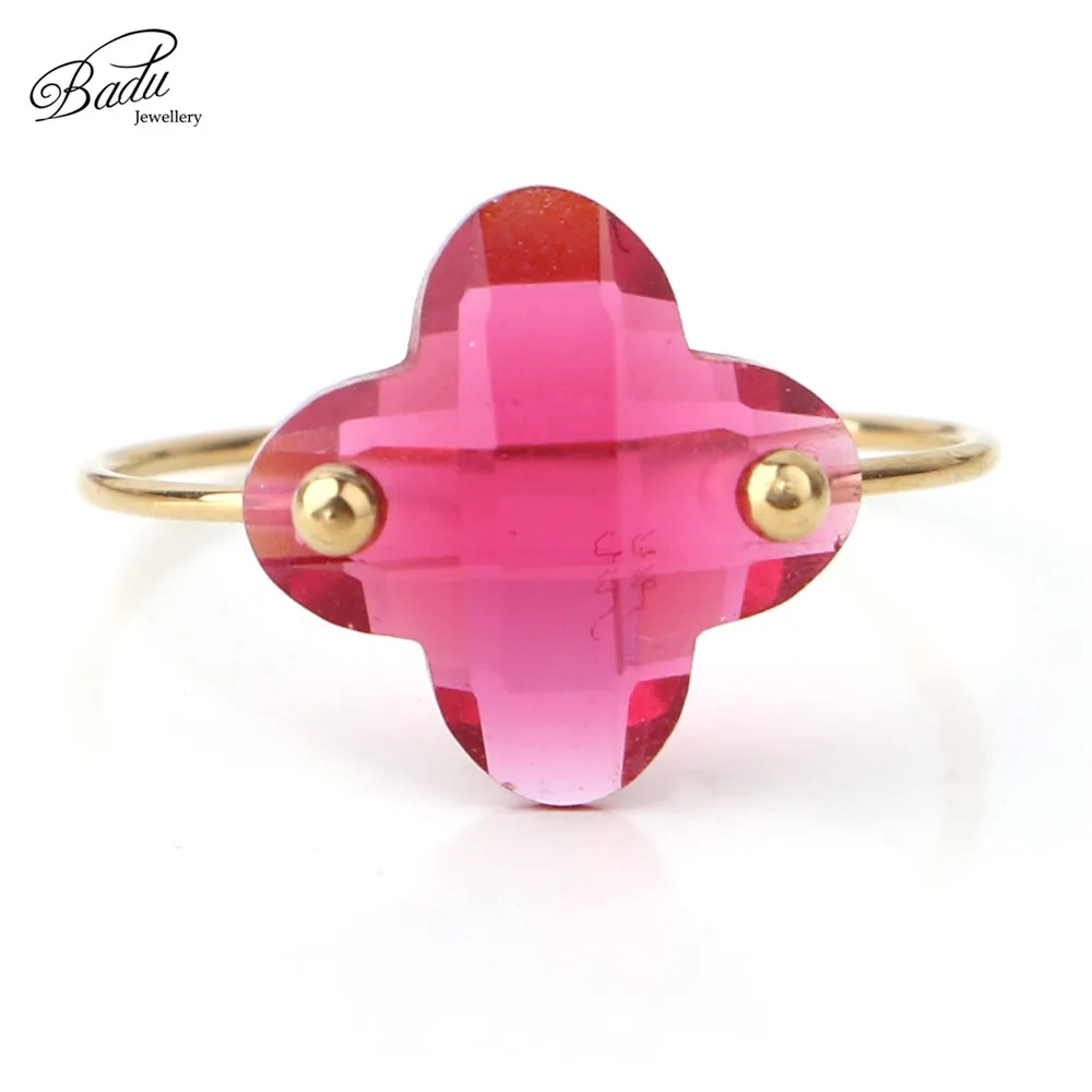 Badu Stainless Steel Ring Gold Simple Women Clover Wedding Ring Fashion Engagement Jewelry Gift for Girlfriend Geometric
Badu Stainless Steel Ring Gold Simple Women Clover Wedding Ring Fashion Engagement Jewelry Gift for Girlfriend Geometric