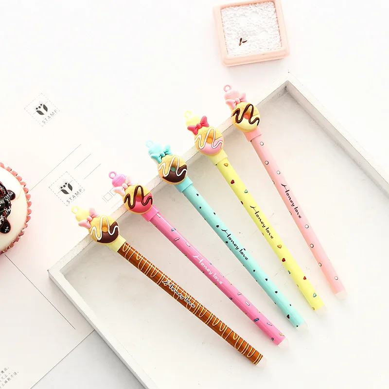 30 Pcs/set Candy Color Gel Pen Sweet Donut Bowtie 0.5mm Ballpoint Black Ink Color Pens Kawaii Gifts School Canetas Escolar
30 Pcs/set Candy Color Gel Pen Sweet Donut Bowtie 0.5mm Ballpoint Black Ink Color Pens Kawaii Gifts School Canetas Escolar