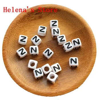 Black Single Letter N Printing Acrylic Plastic Square Letters Beads 7*7MM Cube Jewelry Alphabet Name Bacelet Beads 1800PCS
Black Single Letter N Printing Acrylic Plastic Square Letters Beads 7*7MM Cube Jewelry Alphabet Name Bacelet Beads 1800PCS