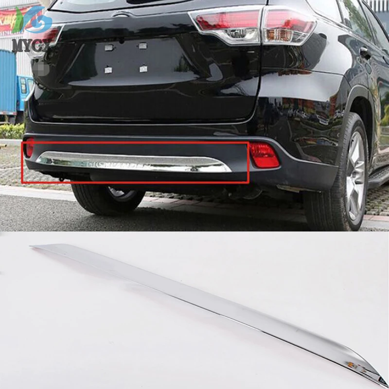 Аксессуары подходящие для TOYOTA high Lander 2014 2015 хромированная Задняя Нижняя крышка