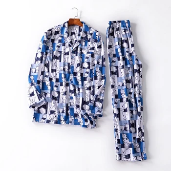 Pajamas For Men Autumn Long sleeves Cotton Knitting Sleepwea Pyjamas Men Sleep Pajama Set Anima
Pajamas For Men Autumn Long sleeves Cotton Knitting Sleepwea Pyjamas Men Sleep Pajama Set Anima