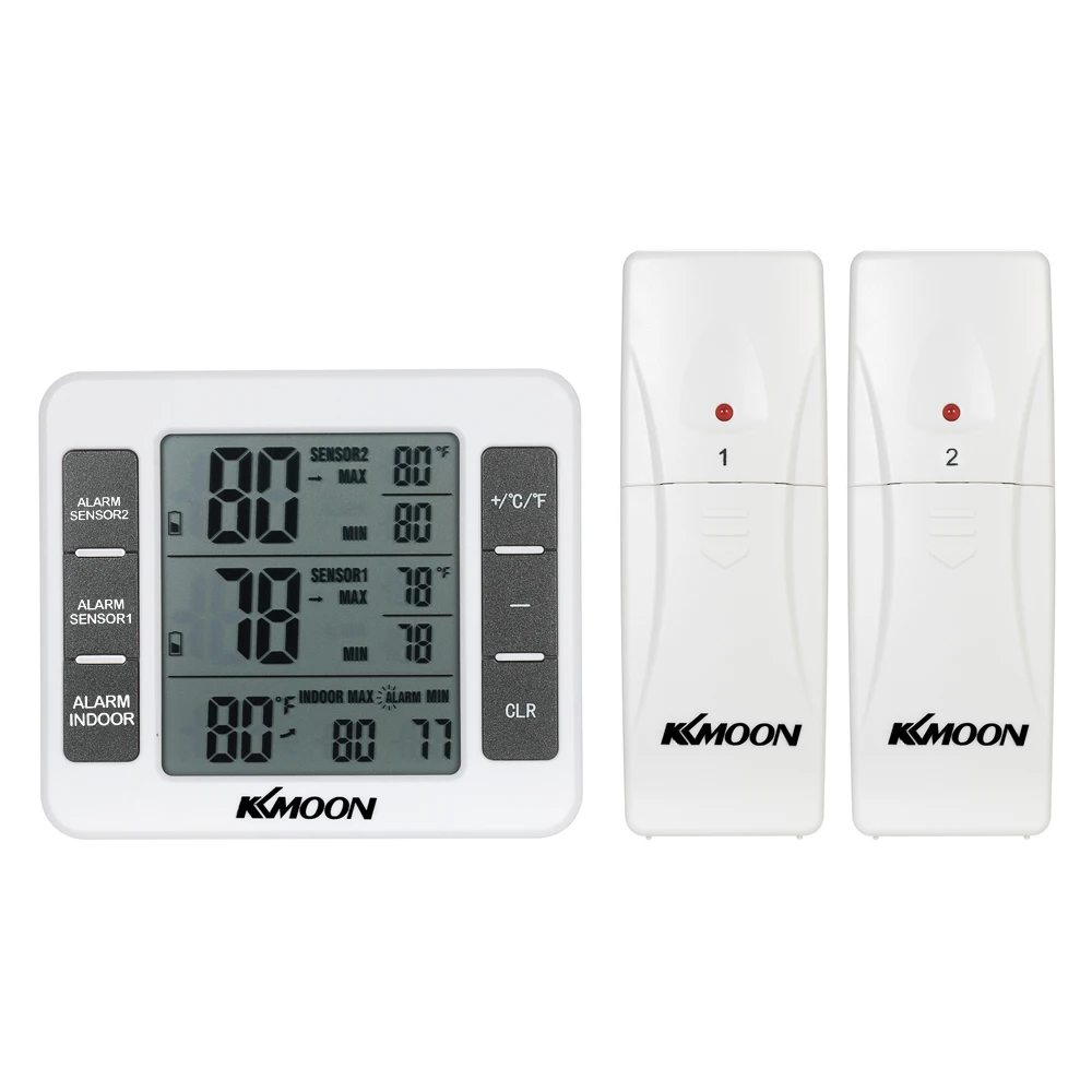 LCD Digital Thermometer Temperature Meter Indoor Outdoor Weather Station+ Wireless Transmitter with C/F Max Min Value Display
LCD Digital Thermometer Temperature Meter Indoor Outdoor Weather Station+ Wireless Transmitter with C/F Max Min Value Display