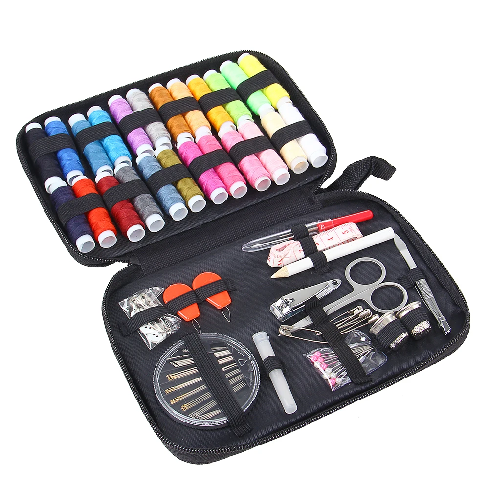 90Pcs/Set DIY Sewing Box Multi-function Travel Sewing Kit Needle Thread Threader Tape Scissor Storage Bag Sewing Set
90Pcs/Set DIY Sewing Box Multi-function Travel Sewing Kit Needle Thread Threader Tape Scissor Storage Bag Sewing Set