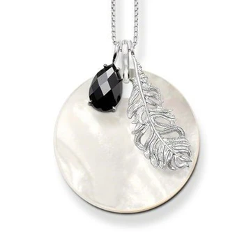 Mother of Pearl Disc & Feather Pendant Chokers Necklaces Pendants, Most Fashion 925 Sterling Silver Jewelry Necklace for Women
Mother of Pearl Disc & Feather Pendant Chokers Necklaces Pendants, Most Fashion 925 Sterling Silver Jewelry Necklace for Women