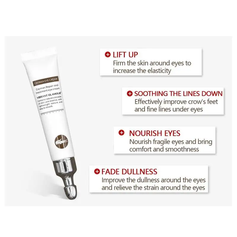 VIBRANT GLAMOUR Crocodile Anti-wrinkle Repair Eye Cream Hyaluronic Acid Essence Serum Remove Dark Circles Against Puffiness
VIBRANT GLAMOUR Crocodile Anti-wrinkle Repair Eye Cream Hyaluronic Acid Essence Serum Remove Dark Circles Against Puffiness