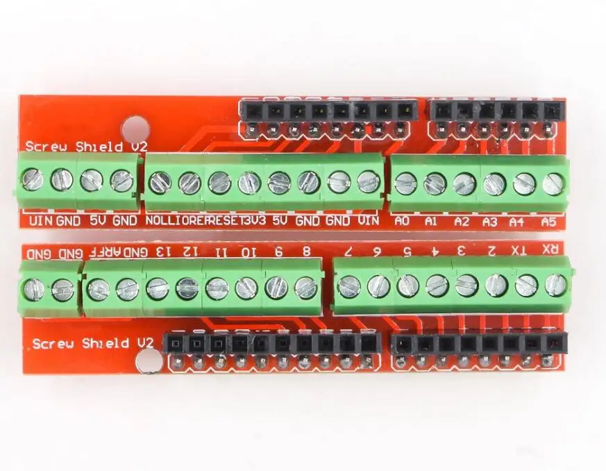 4-way Screw Terminal Block PCB Board Port Pitch Arduino Shield Breadboard Plate