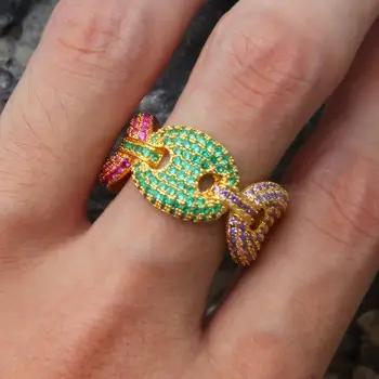 Men's Coffee Beans Rings Puffed Marine Colorful Micro Paved Full Bling CZ AAA Ring Iced Out Cubic Zircon Fashion Hip Hop Jewelry
Men's Coffee Beans Rings Puffed Marine Colorful Micro Paved Full Bling CZ AAA Ring Iced Out Cubic Zircon Fashion Hip Hop Jewelry