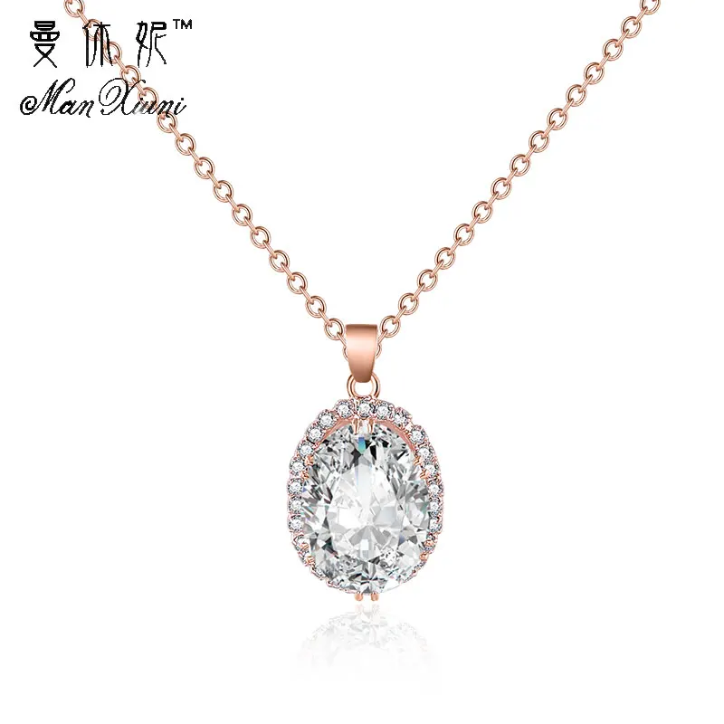 Classic Egg Style Necklace Rose Gold Color Long Popcorn Chain Oval Crystal Rhinestone Pendant Necklace For Women Gift Jewelry
Classic Egg Style Necklace Rose Gold Color Long Popcorn Chain Oval Crystal Rhinestone Pendant Necklace For Women Gift Jewelry