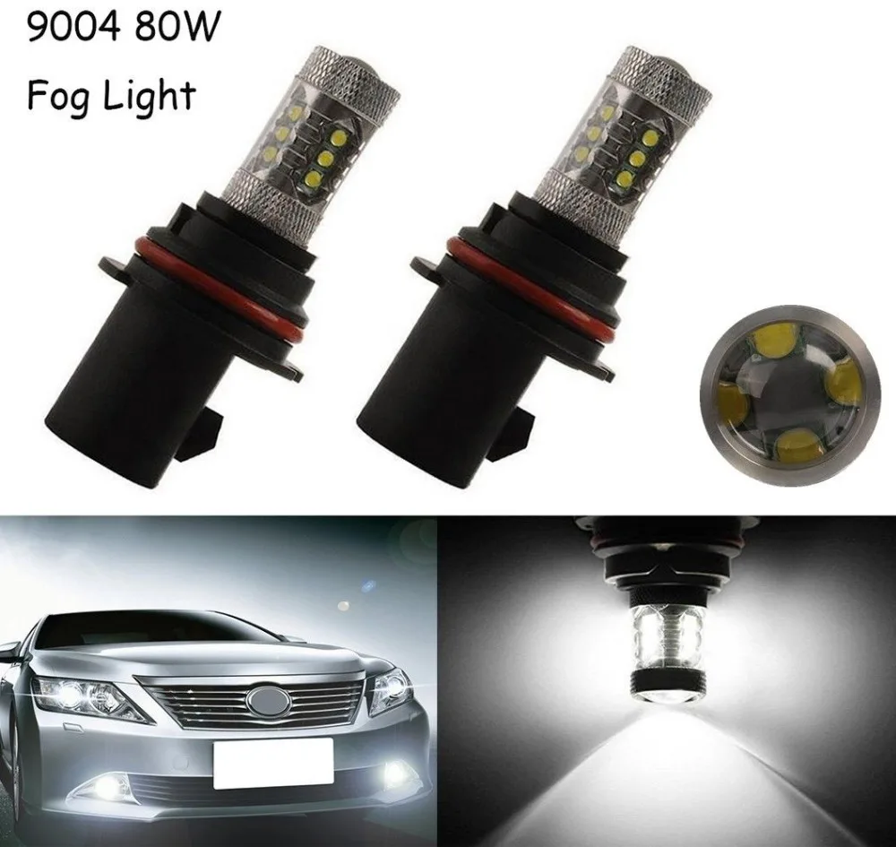 2X White 9004 80W HB1 High Power Car LED Light Bulb Low Beam Headlight Fog Light Fog Driving DRL
2X White 9004 80W HB1 High Power Car LED Light Bulb Low Beam Headlight Fog Light Fog Driving DRL