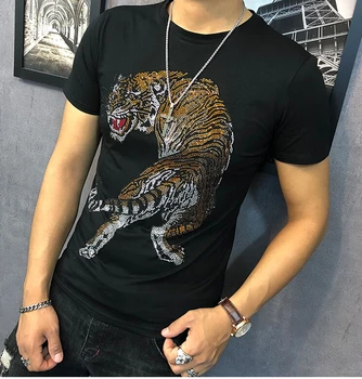 2019 Drilling Big Tiger Leisure Men Short Sleeve Fashion nice design Tiger Half Sleeve top tees
2019 Drilling Big Tiger Leisure Men Short Sleeve Fashion nice design Tiger Half Sleeve top tees