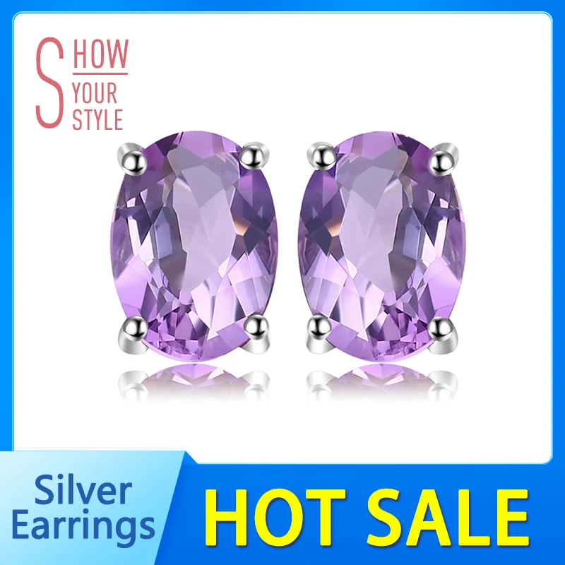 JewelryPalace 1.4ct Genuine Amethyst Stud Earrings 925 Sterling Silver Earrings For Women Korean Earings Fashion Jewelry 2020
JewelryPalace 1.4ct Genuine Amethyst Stud Earrings 925 Sterling Silver Earrings For Women Korean Earings Fashion Jewelry 2020