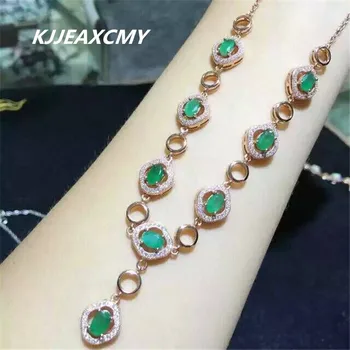 KJJEAXCMY boutique jewelry,Female natural emerald row chain inlaid jewelry wholesale, S925 silver, pure silver wholesale process
KJJEAXCMY boutique jewelry,Female natural emerald row chain inlaid jewelry wholesale, S925 silver, pure silver wholesale process