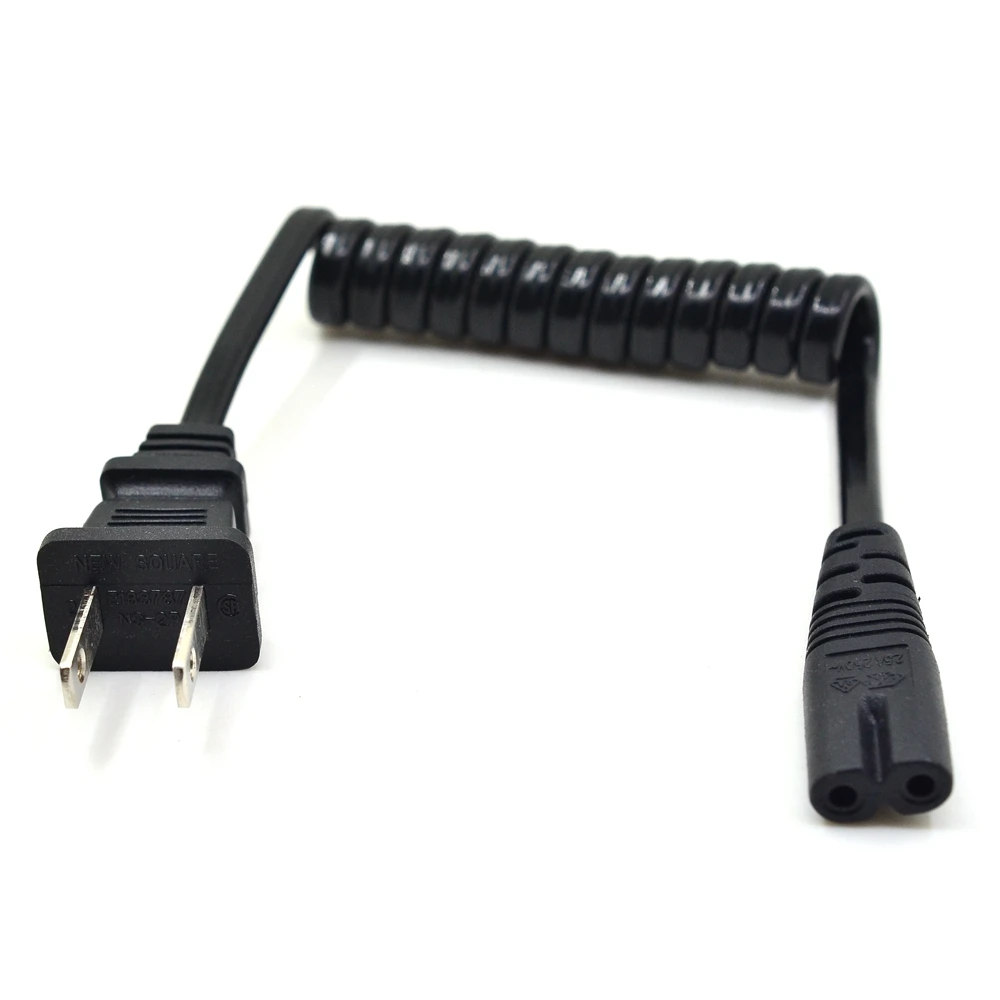 10-30cm JP US NEMA1-15P 2PIN Plug To IEC320 C7 AC Short Portable Spring Retractable power Cord 2 Prong C7 20cm PU Power cable
10-30cm JP US NEMA1-15P 2PIN Plug To IEC320 C7 AC Short Portable Spring Retractable power Cord 2 Prong C7 20cm PU Power cable