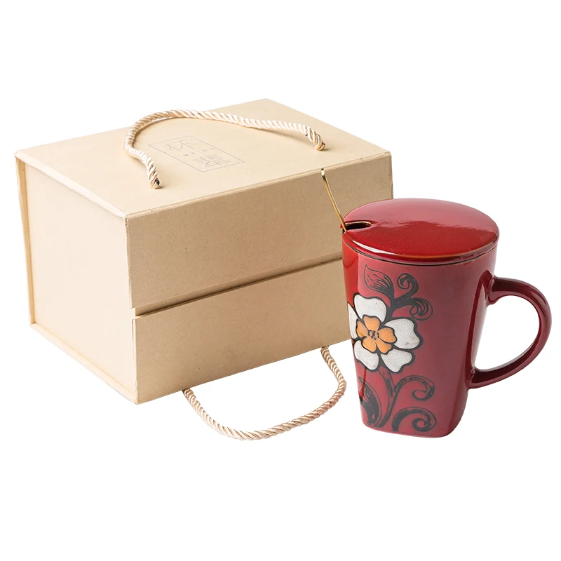 Cover Spoon Drink Cup Gift Box Gift Ceramic Mark Cup Large Capacity Home Creative Glaze Under Color Water Cup
Cover Spoon Drink Cup Gift Box Gift Ceramic Mark Cup Large Capacity Home Creative Glaze Under Color Water Cup