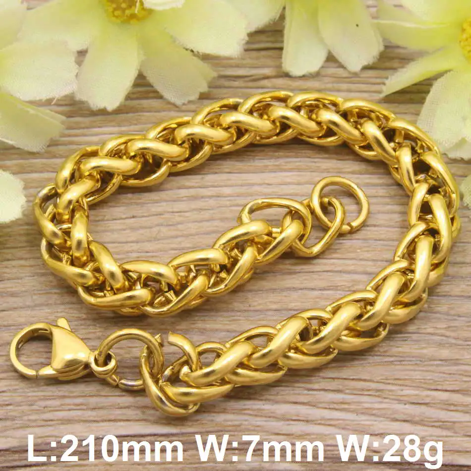 hot silver color and gold color Women's and men popular fashion Jewelry Bracelets Stainless Steel jewelry BFHGBFAF
hot silver color and gold color Women's and men popular fashion Jewelry Bracelets Stainless Steel jewelry BFHGBFAF