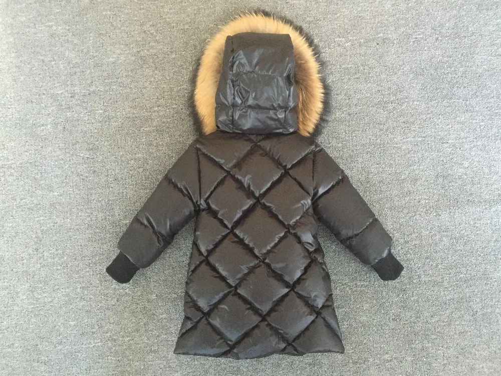 Зимнее клетчатое пальто длинная куртка с капюшоном и воротником из натурального