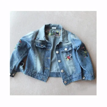 WLG girls spring autumn casual jackets kids embroidery denim blue coats baby single breasted floral clothes children 2-6 years
WLG girls spring autumn casual jackets kids embroidery denim blue coats baby single breasted floral clothes children 2-6 years