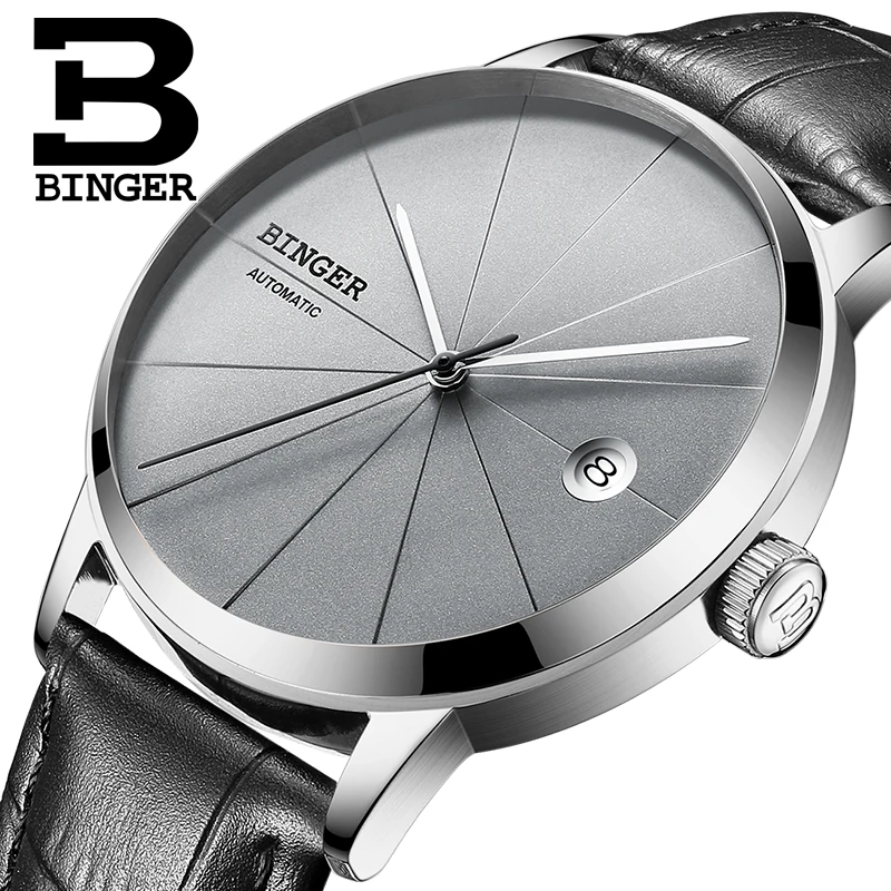 Creative Fashion Watches Seiko Automatic Movement BINGER Men Casual Mechanical Watch Unique Dial Design relojes hombre 2017
Creative Fashion Watches Seiko Automatic Movement BINGER Men Casual Mechanical Watch Unique Dial Design relojes hombre 2017