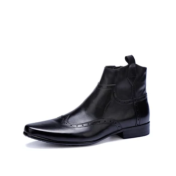 Men's Cowboy Boots Ankle Dress Western Wedding Oxfords Pointed Toe Genuine Leather Chakku Retro Shoes 2019 New
Men's Cowboy Boots Ankle Dress Western Wedding Oxfords Pointed Toe Genuine Leather Chakku Retro Shoes 2019 New