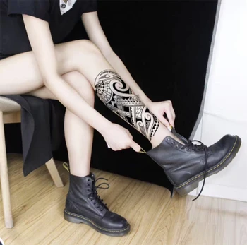 Tattoo sticker waterproof black-and-white totem tattoo vivid net red sexy half-arm Tattoo Sticker
Tattoo sticker waterproof black-and-white totem tattoo vivid net red sexy half-arm Tattoo Sticker